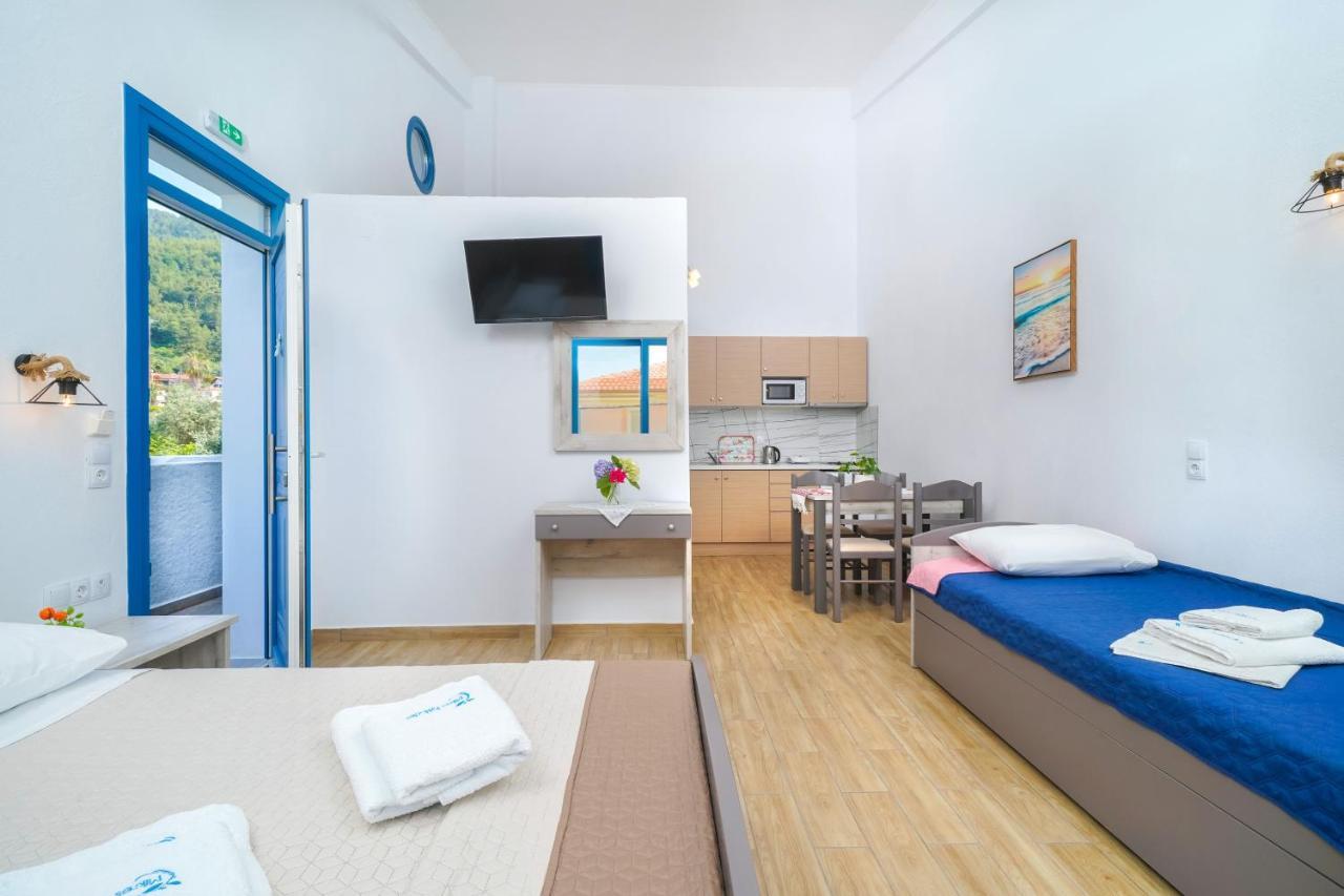 Ferienwohnung Mikres Kyklades Skala Potamia  Exterior foto